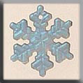 mh-12162 Glass Treasures Med. Snowflake-Matte Crystal