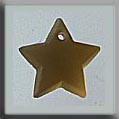 mh-12167 Glass Treasures Med. Star-Matte Light Topaz