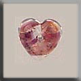 mh-12181 Glass Treasures Heart-Red Opal