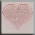 mh-12182 Glass Treasures Med. Floral Emb. Heart-Pale Rose