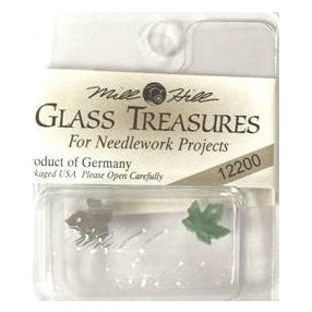 mh-12200 Glass Treasures Maple Leaf-Matte Tourmaline