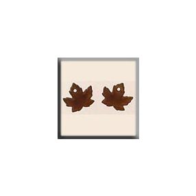 mh-12201 Glass Treasures Maple Leaf-Matte Autumn Topaz