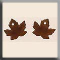 mh-12201 Glass Treasures Maple Leaf-Matte Autumn Topaz