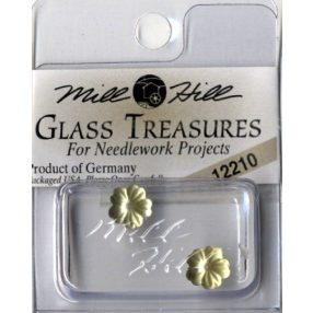 mh-12210 Glass Treasures Petite Flower Matte Light Topaz