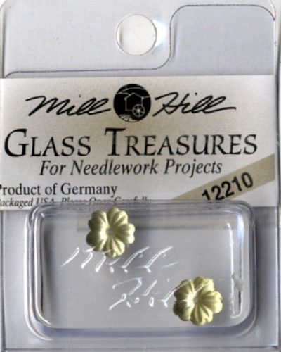 mh-12210 Glass Treasures Petite Flower Matte Light Topaz