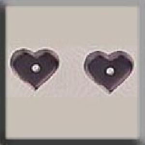 mh-12236 Glass Treasures Very Petite Flat Heart-M. Amethyst