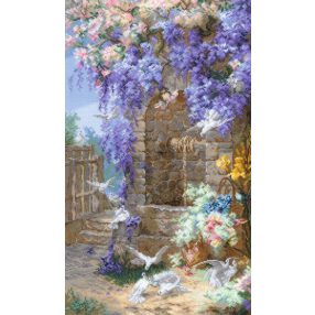 2279 Spring after E. Bidou's painting 30x50 cm