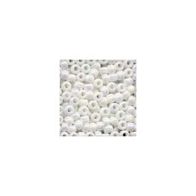 mh-16601 Pony Beads 6/0 White Opal