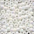 mh-16601 Pony Beads 6/0 White Opal