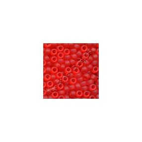 mh-16617 Pony Beads 6/0 Frosted Red Red