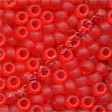 mh-16617 Pony Beads 6/0 Frosted Red Red