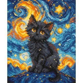 2288 Starry Cat 15x18 cm