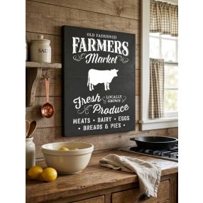 2295 Old fashioned farmers market - fekete