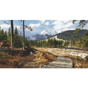 8956 Mountain trail 88x49 cm