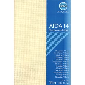 rto-a14-264 Aida 14 count - Ecru 39x45 cm
