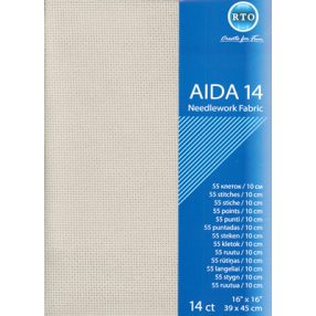 rto-a14-713 Aida 14 count - Grey 39x45 cm