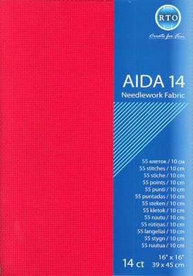 rto-a14-954 Aida 14 count - Piros 39x45 cm