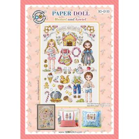 so-g133 Paper Doll Hansel and Gretel - Soda Stitch