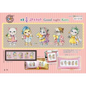 so-g128 Good Night Kitty - Soda Stitch