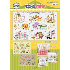 so-g073  Zoo Map - Soda Stitch