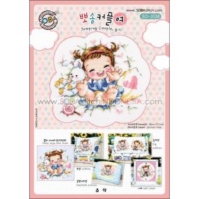 so-3138 Jumping Couple, Girl - Soda Stitch