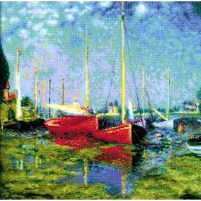 1779 Argenteuil after C. Monet's Painting 40x40 cm