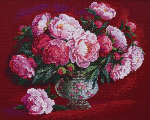 2345 Csodás bazsarózsák 50x40 cm