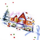 ci-110-041 Winter house 20x17 cm