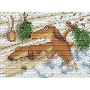 SM197 Enjoying Sauna 17x23 cm