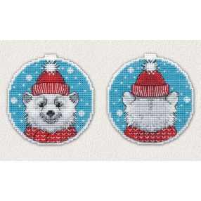 S1150 Christmas Bear 8,4x8,8 cm (Kifutó)