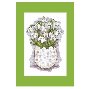 ZU10205-04 Postcard with snowdrops 15x21 cm