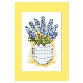 ZU10205-03 Postcard with sapphires 15x21 cm