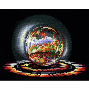 SANSH-02  Balls of desires. Autumn dream 33x25 cm