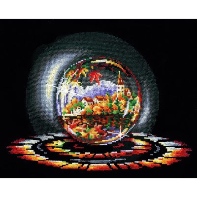 SANSH-02  Vágyak gömbje - Őszi álom 33x25 cm