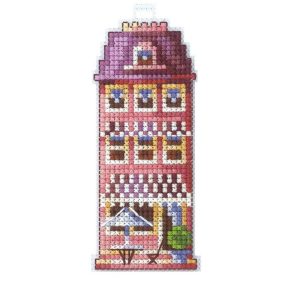 SAND-17 Pink House 5x10 cm