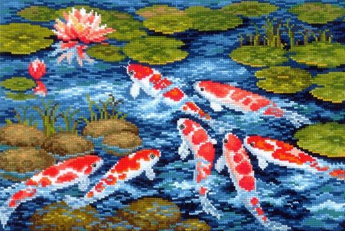 SANK-23 Koi Carps halak 33x22 cm