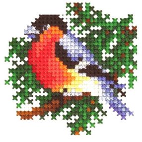 SANN-21 Christmas Toys Bullfinch 6x6 cm