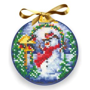 SANN-25 Christmas Balls Snowman 8x8 cm