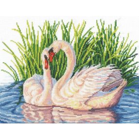 SANP-39 Pair Of Swans 26x19,5 cm