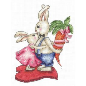 SANZ-38 Bunnies Love And Carrots 12,5x16,5 cm
