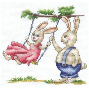 SANZ-39 Bunnies First Date 15x15 cm
