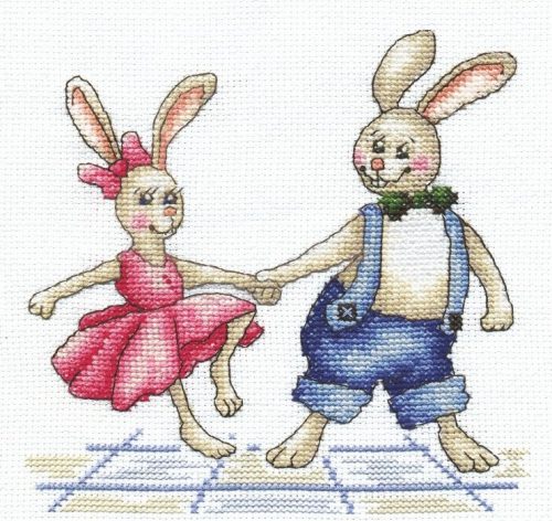 SANZ-40 Bunnies - Rock-N-Roll 14,5x14 cm