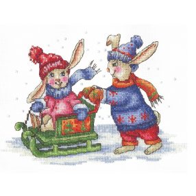 SANZ-43 Bunnies Winter Games 20x13,5 cm