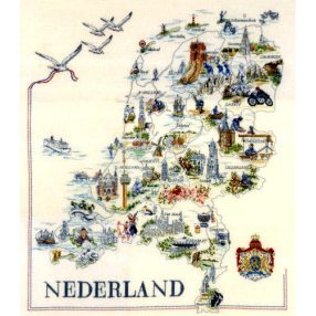 PN-0175289 Map of Holland 66x69 cm