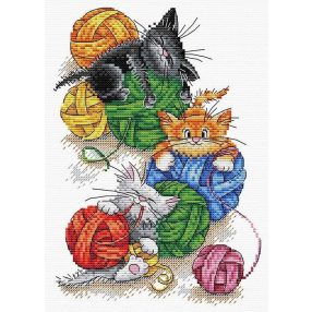 sm-387 Mischievous Friends 23x17 cm