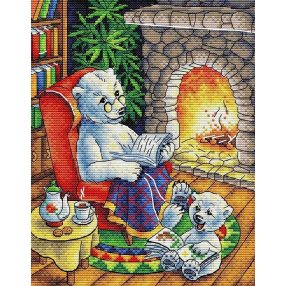 SM374 Family Evening 22x18 cm