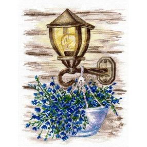 S1153 Lantern with Flowers 17x22 cm