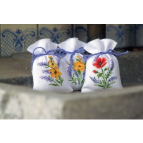 PN-0165143 Flowers & lavender set of 3 8x12 cm