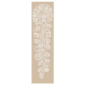 Z8966 White embroidery 20x74 cm