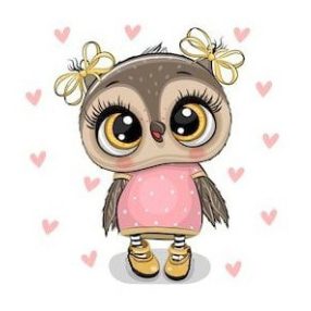 WD2374 Owl Nika 20x20 cm